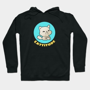 Cattitude | Cute Cat Pun Hoodie